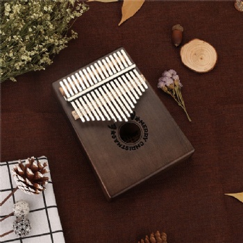  Wood thumb kalimba 17 note finger piano beginners portable instrument	